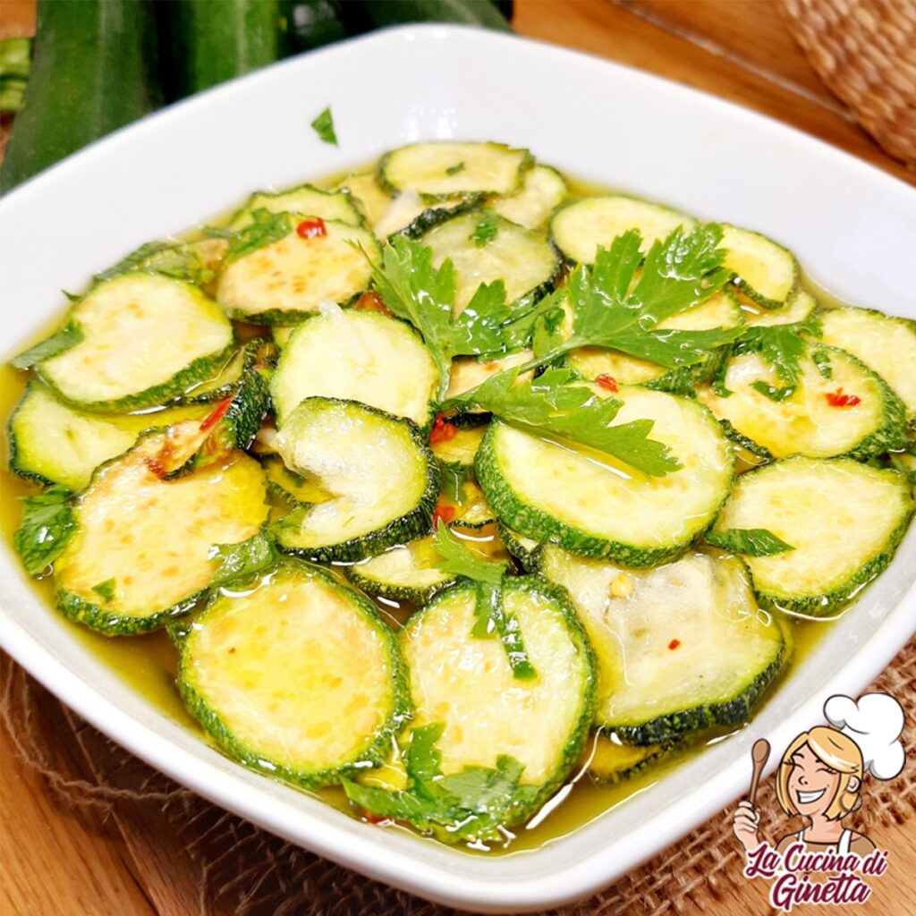 zucchine fritte e marinate