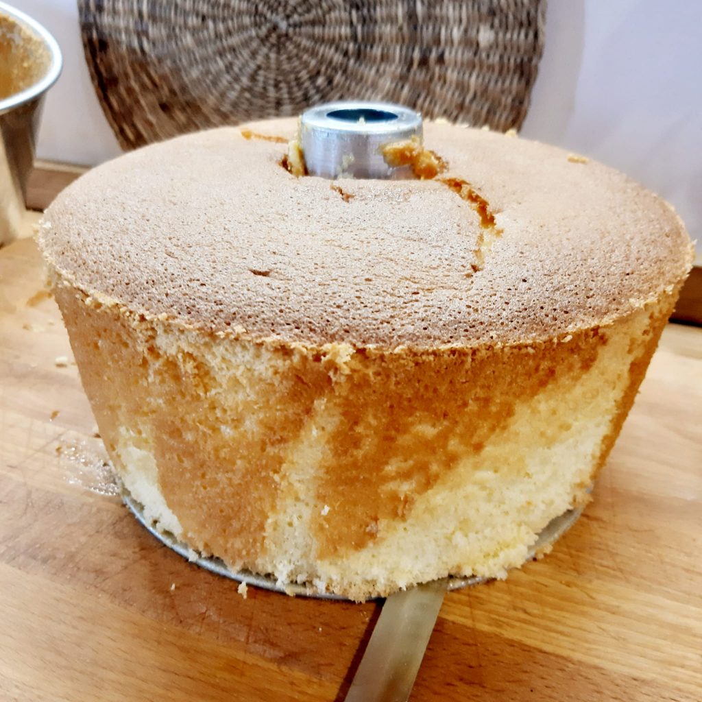 chiffon cake all'arancia