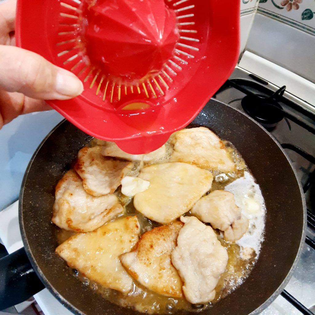 scaloppine di pollo agli agrumi