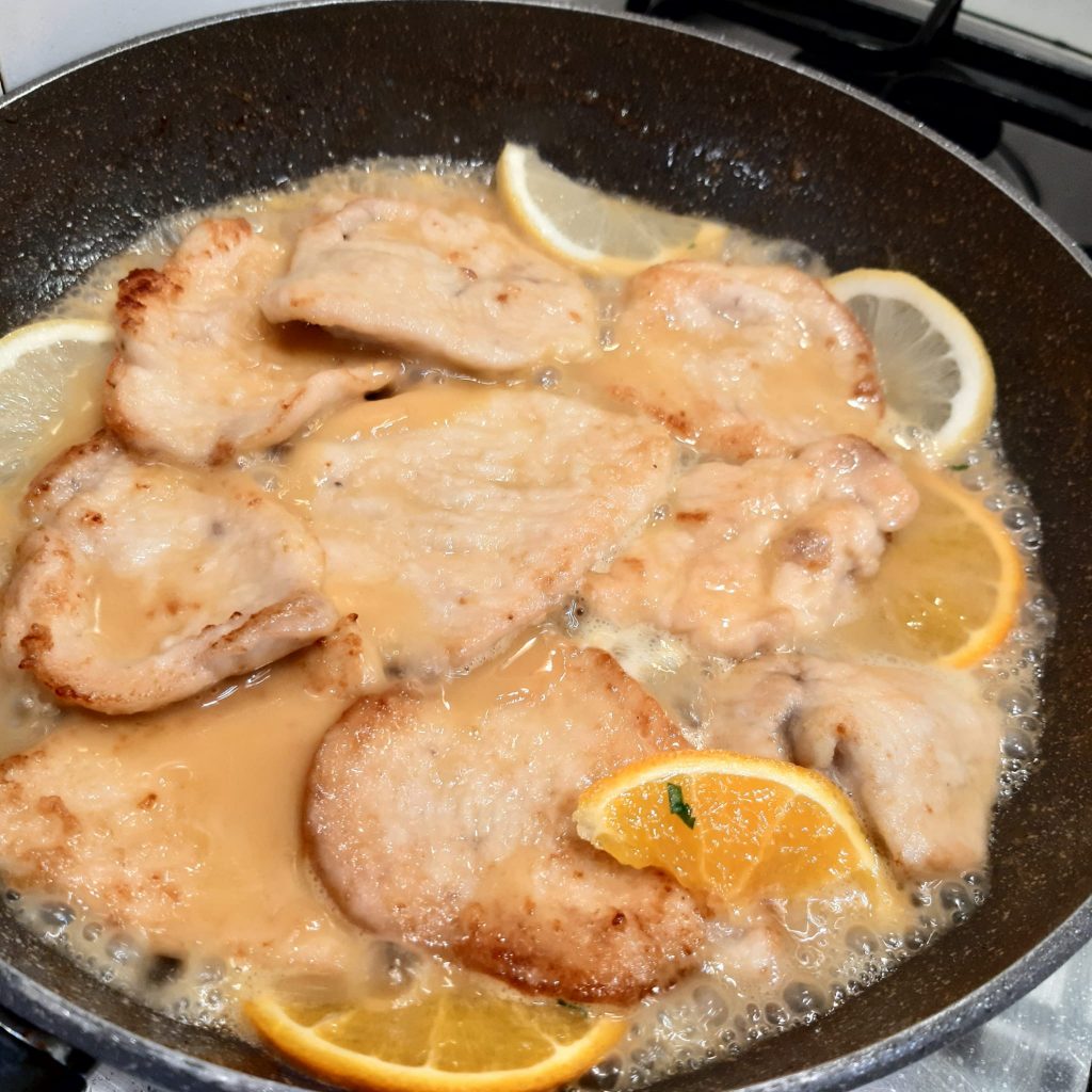 scaloppine di pollo agli agrumi