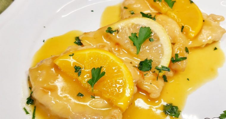 SCALOPPINE DI POLLO AGLI AGRUMI