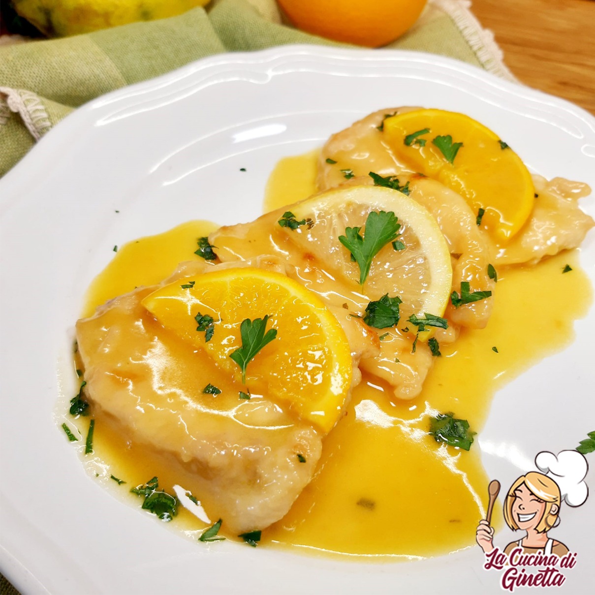 scaloppine di pollo agli agrumi