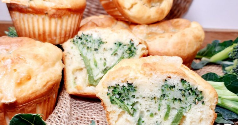 MUFFIN CON BROCCOLO SICILIANO E FONTINA