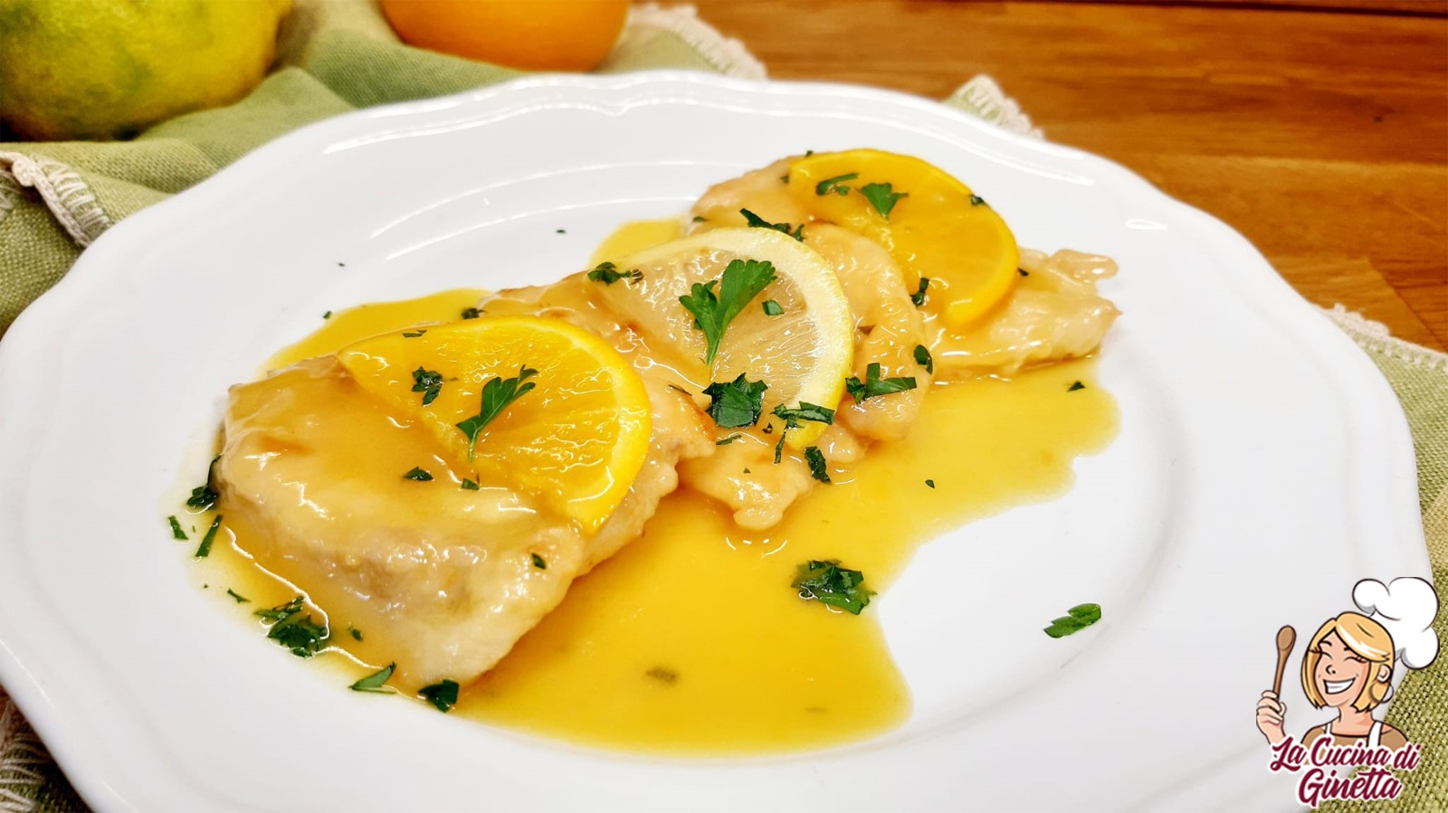 scaloppine di pollo agli agrumi