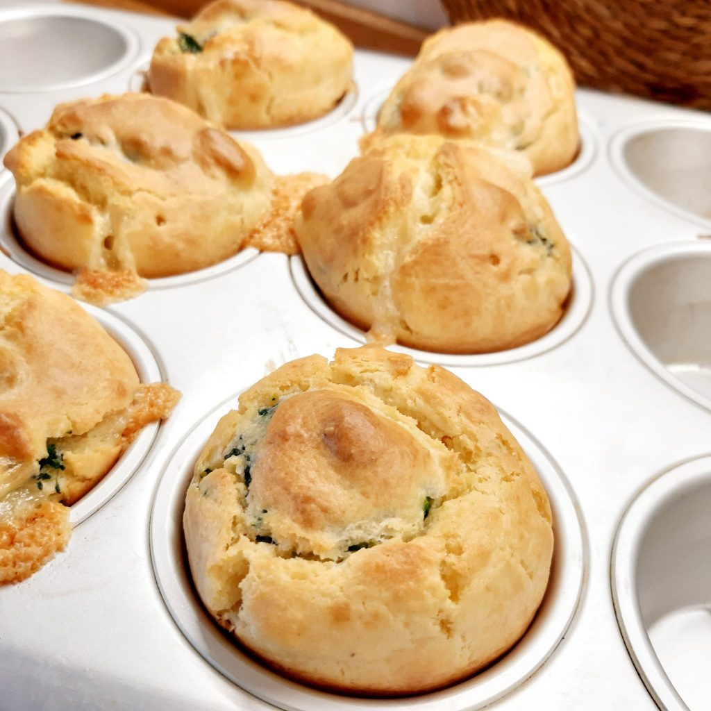 Muffin con broccolo siciliano e fontina