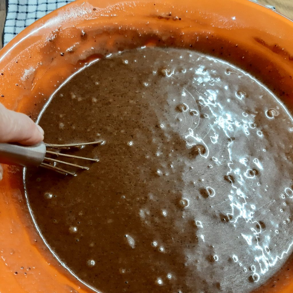 chiffon cake al cacao