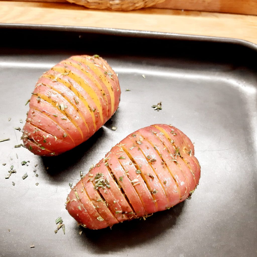 patate hasselback farcite