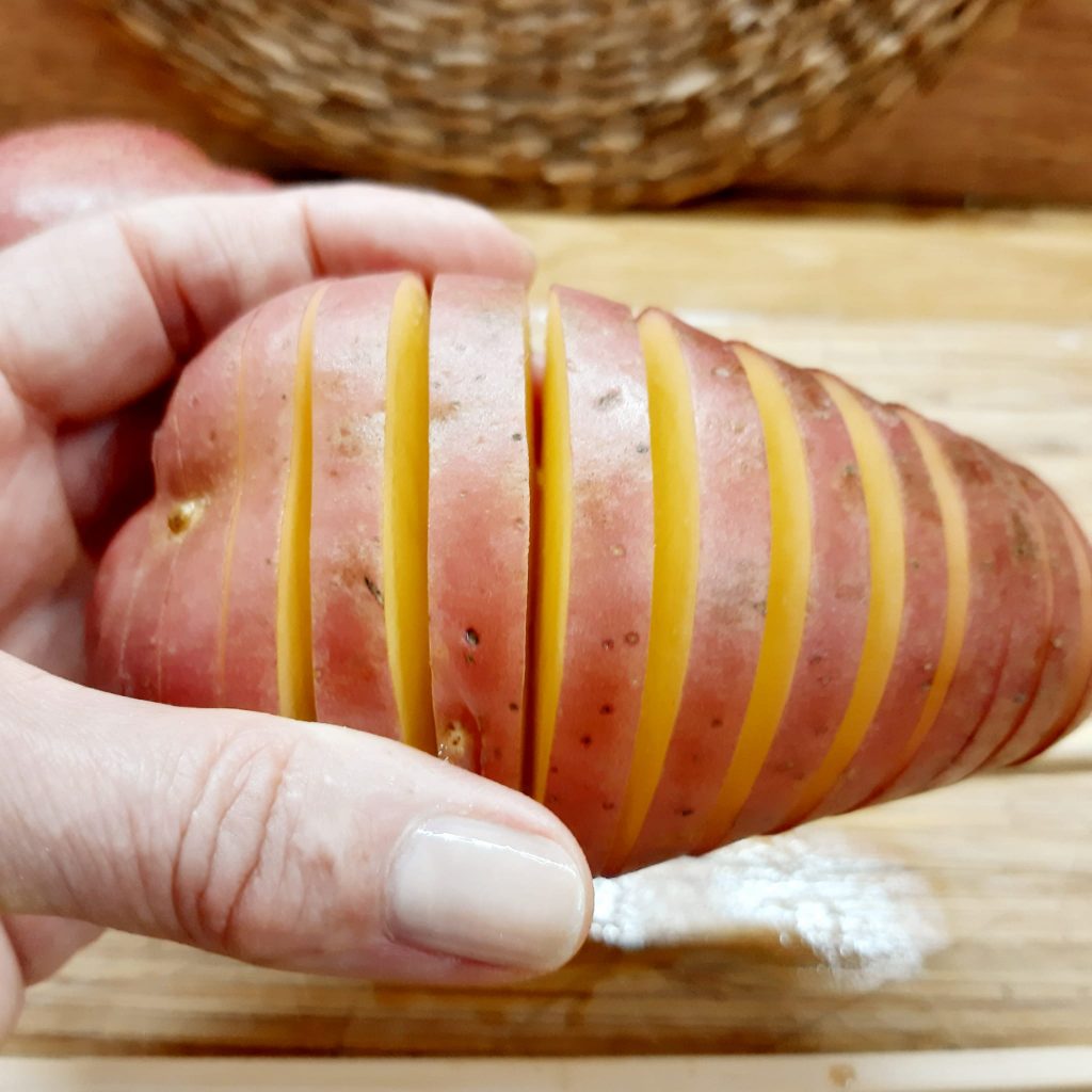 patate hasselback farcite