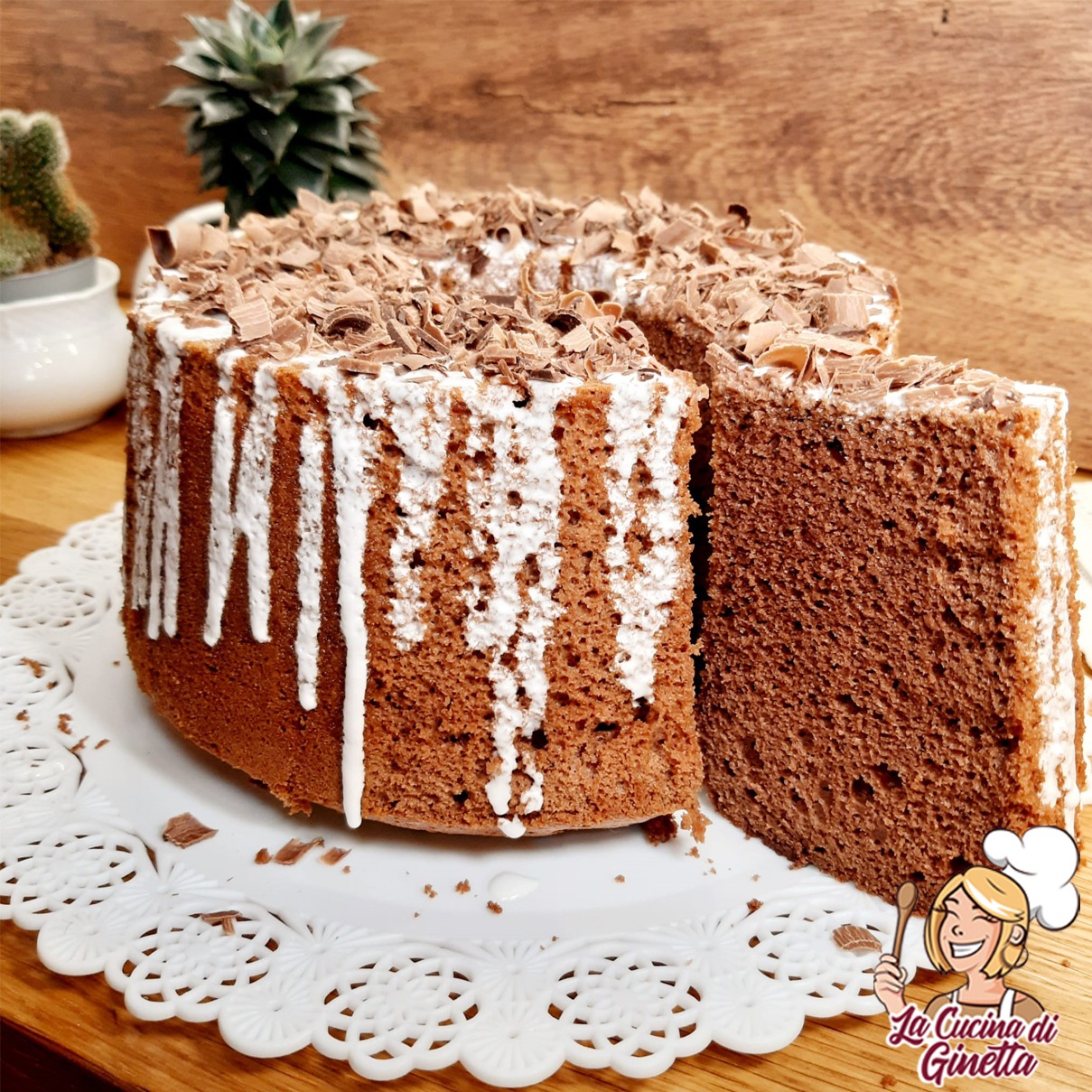 chiffon cake al cacao