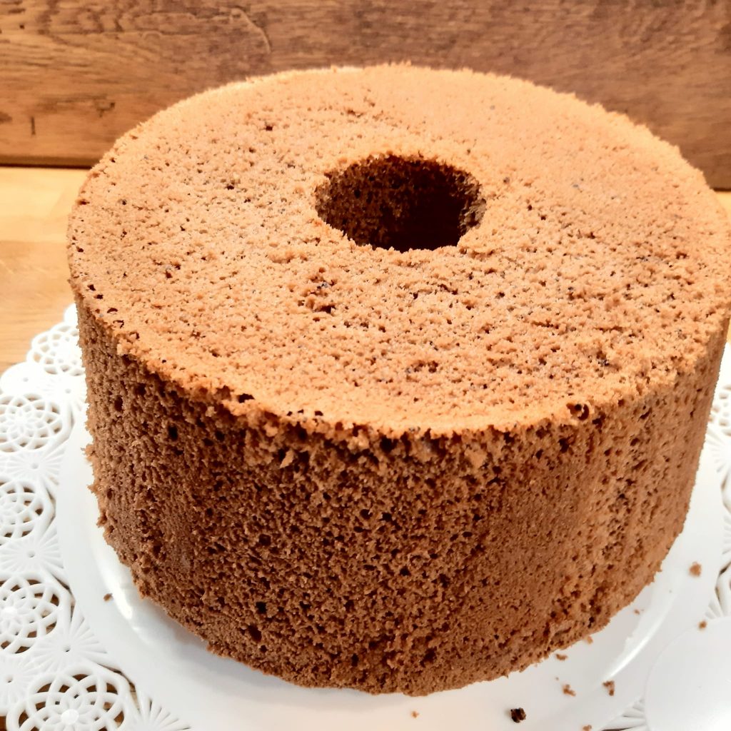 chiffon cake al cacao