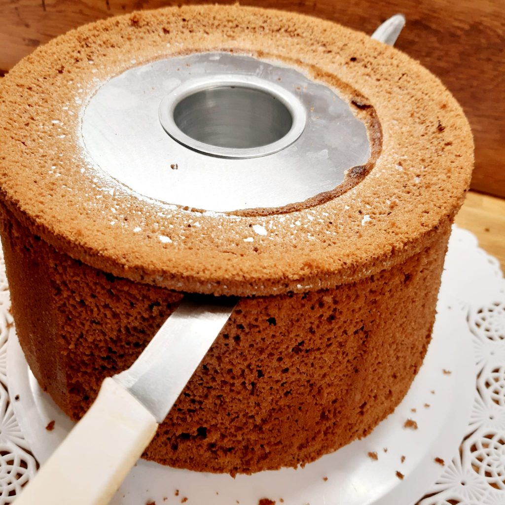 chiffon cake al cacao