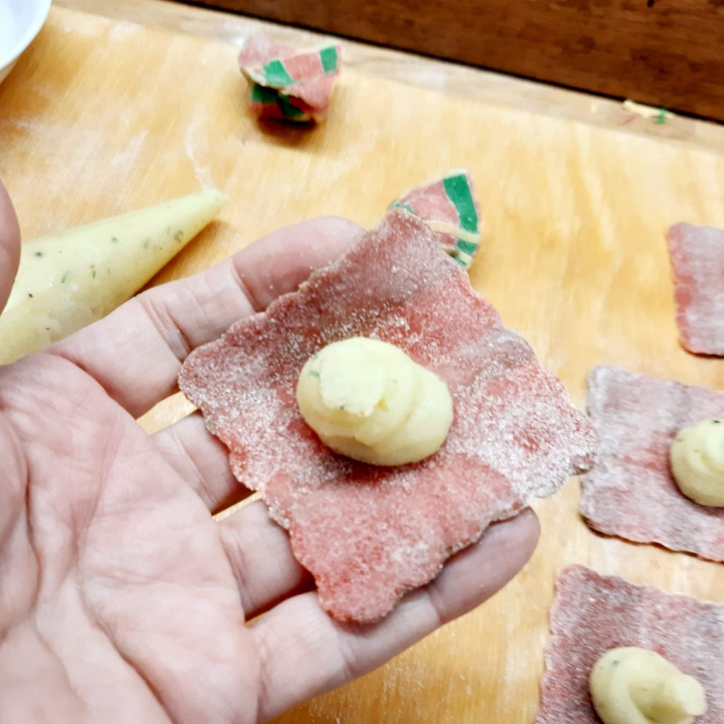 tortelli di patate con sfoglia scozzese