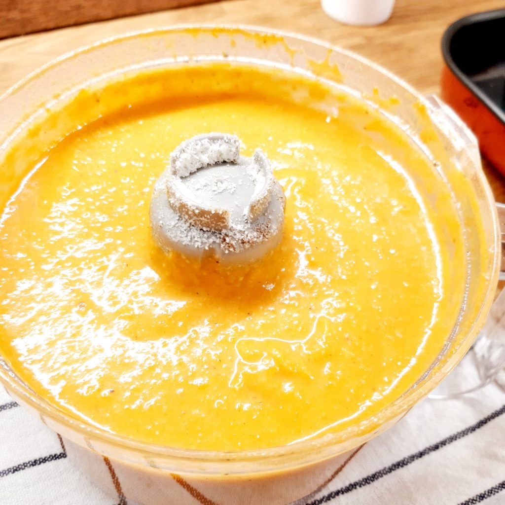 flan di zucca con fonduta di gorgonzola e mascarpone