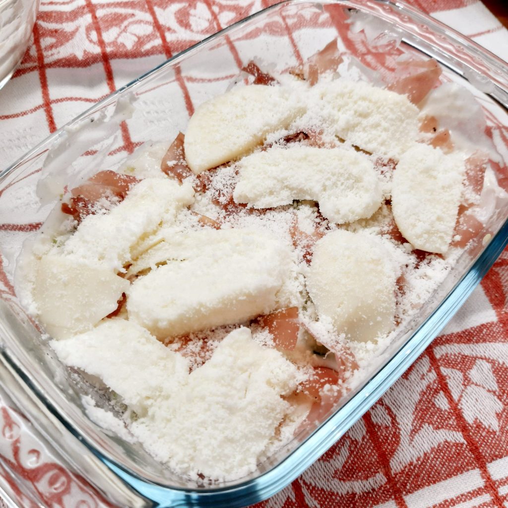 pasticcio di broccoli con speck e formaggi