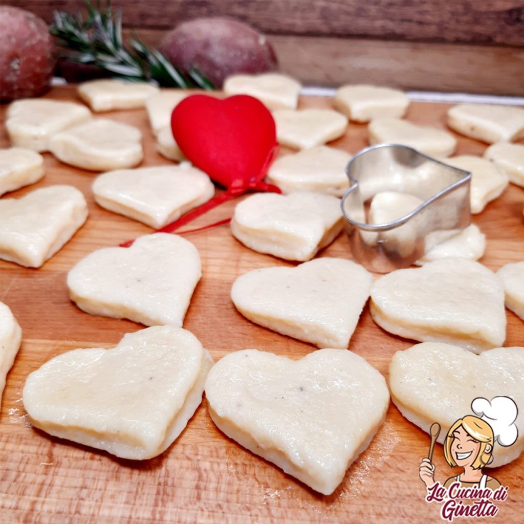 Gnocchi di patate a cuore