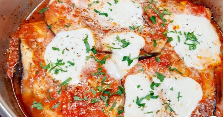 MELANZANE ALLA PIZZAIOLA CON MOZZARELLA