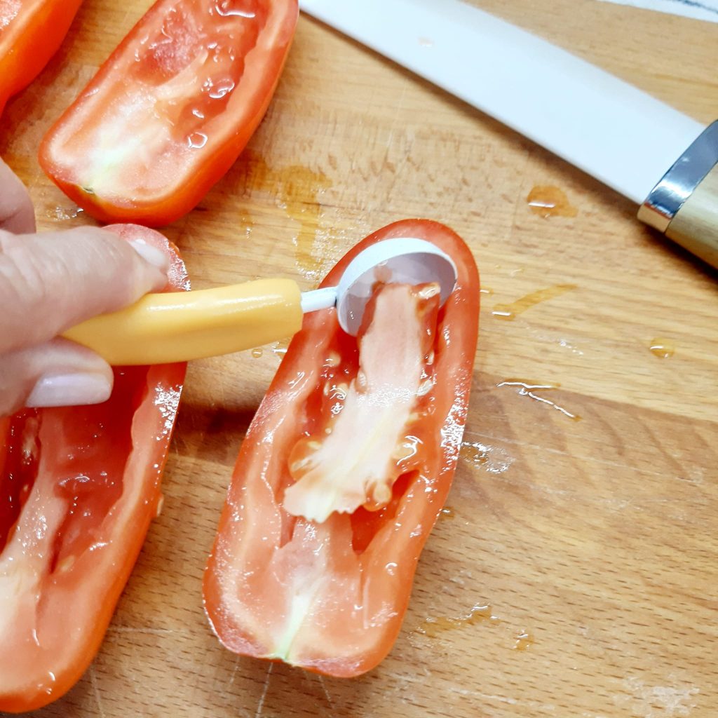 barchette di San Marzano ripiene