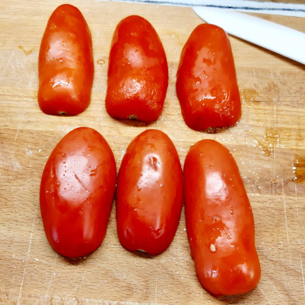 barchette di San Marzano ripiene