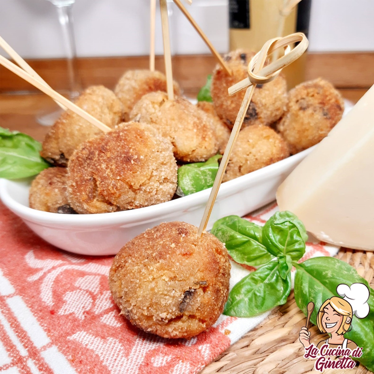 polpette di melanzane al provolone