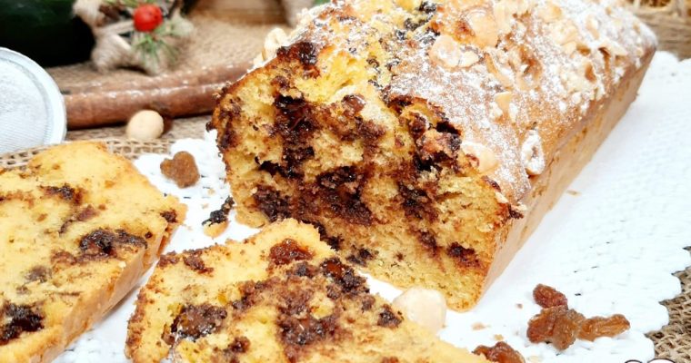 PLUMCAKE ALLA ZUCCA CON CIOCCOLATO E UVETTA