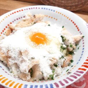 POLPETTE DI PANE E PECORINO IN UMIDO