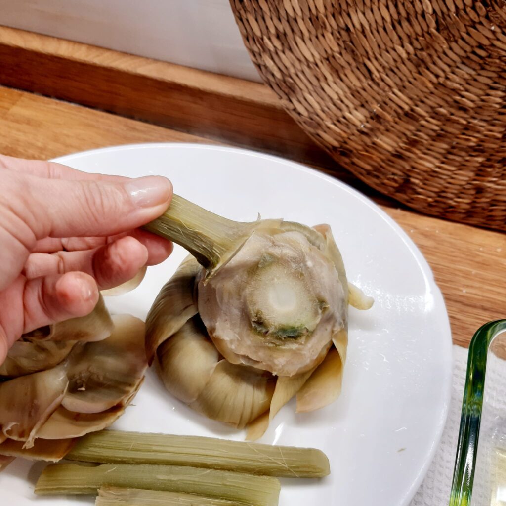 fiori di carciofi gratinati