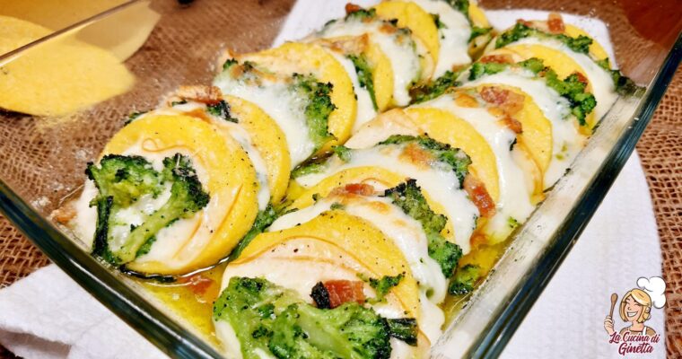 GNOCCHI DI POLENTA ALLA ROMANA CON SCAMORZA E BROCCOLI