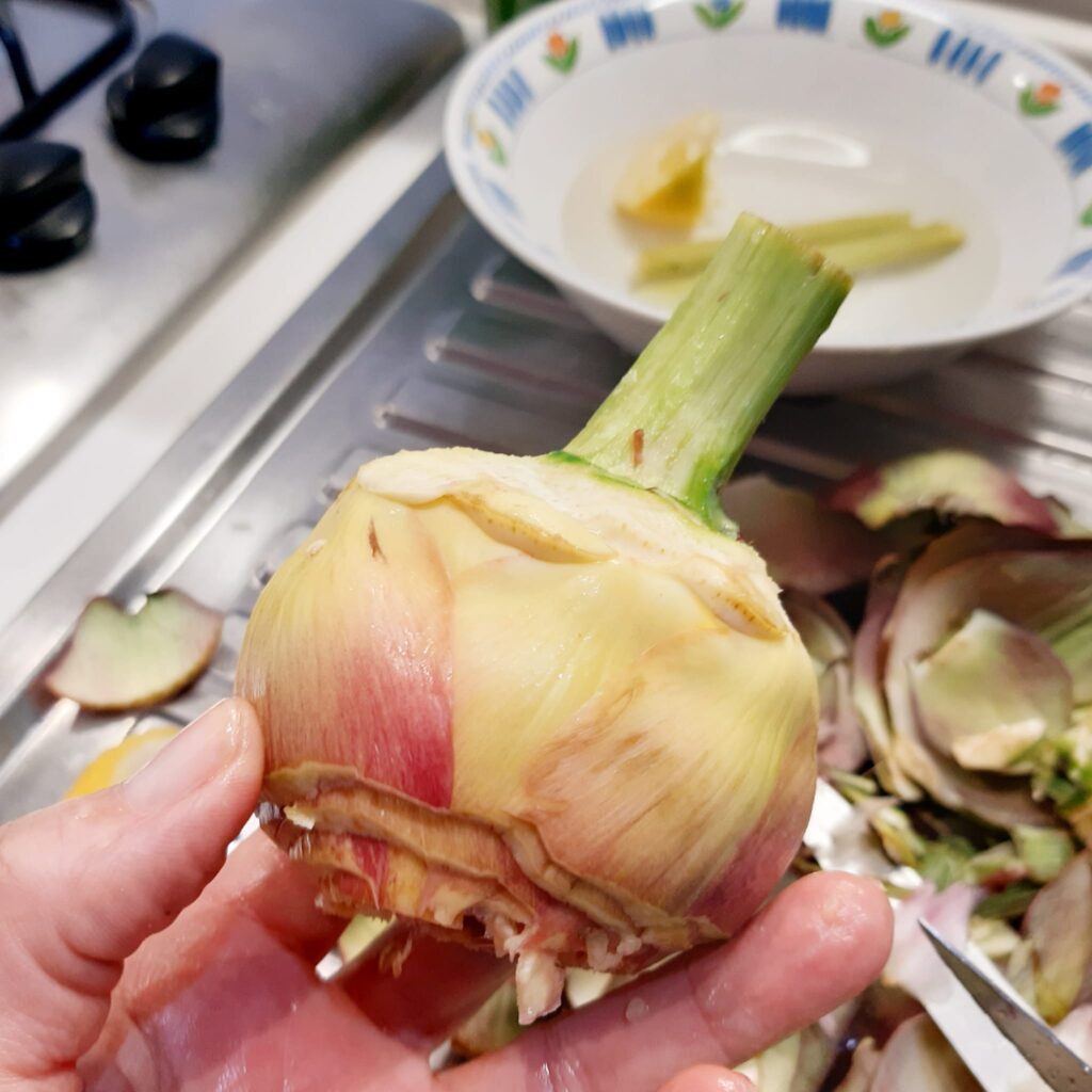 fiori di carciofi gratinati