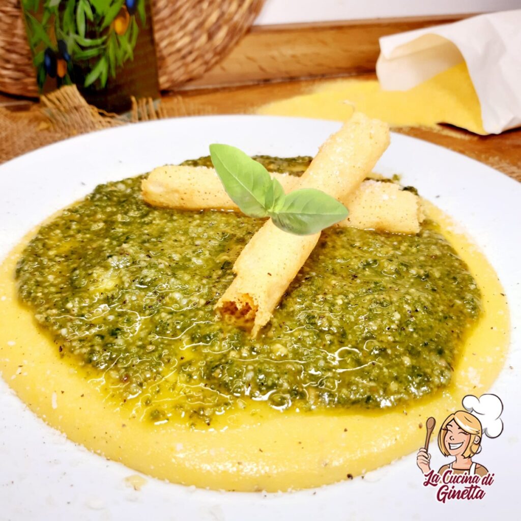 POLENTA CON IL PESTO