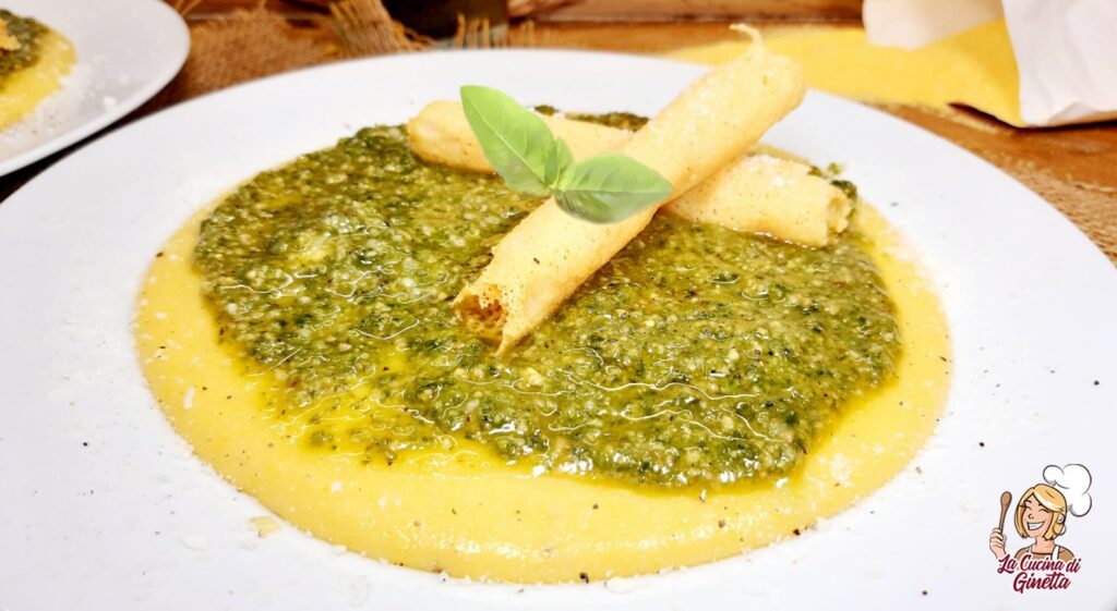 POLENTA CON IL PESTO