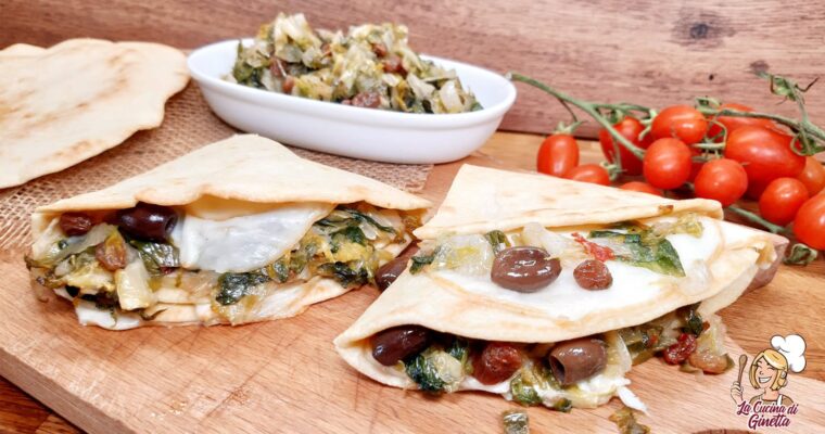 PIADINE ALL’OLIO EVO FARCITE CON SCAROLA