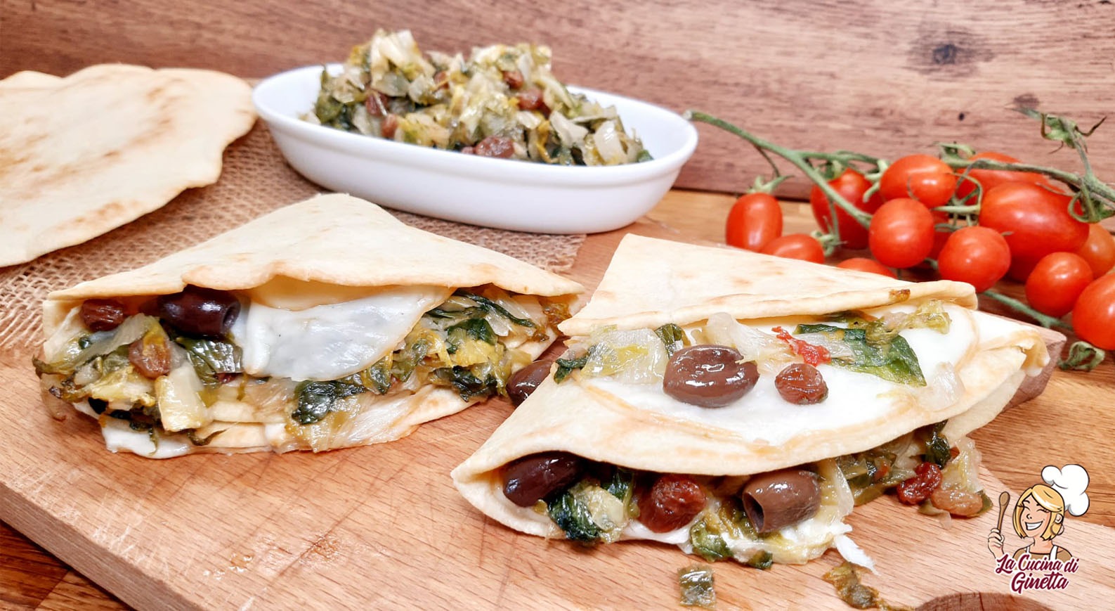 PIADINE ALL'OLIO EVO FARCITE CON SCAROLA