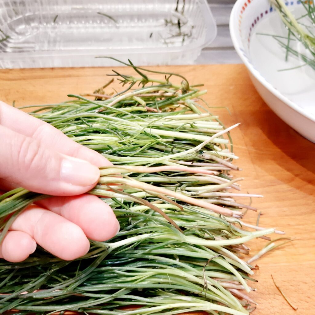 agretti in salsa di alici