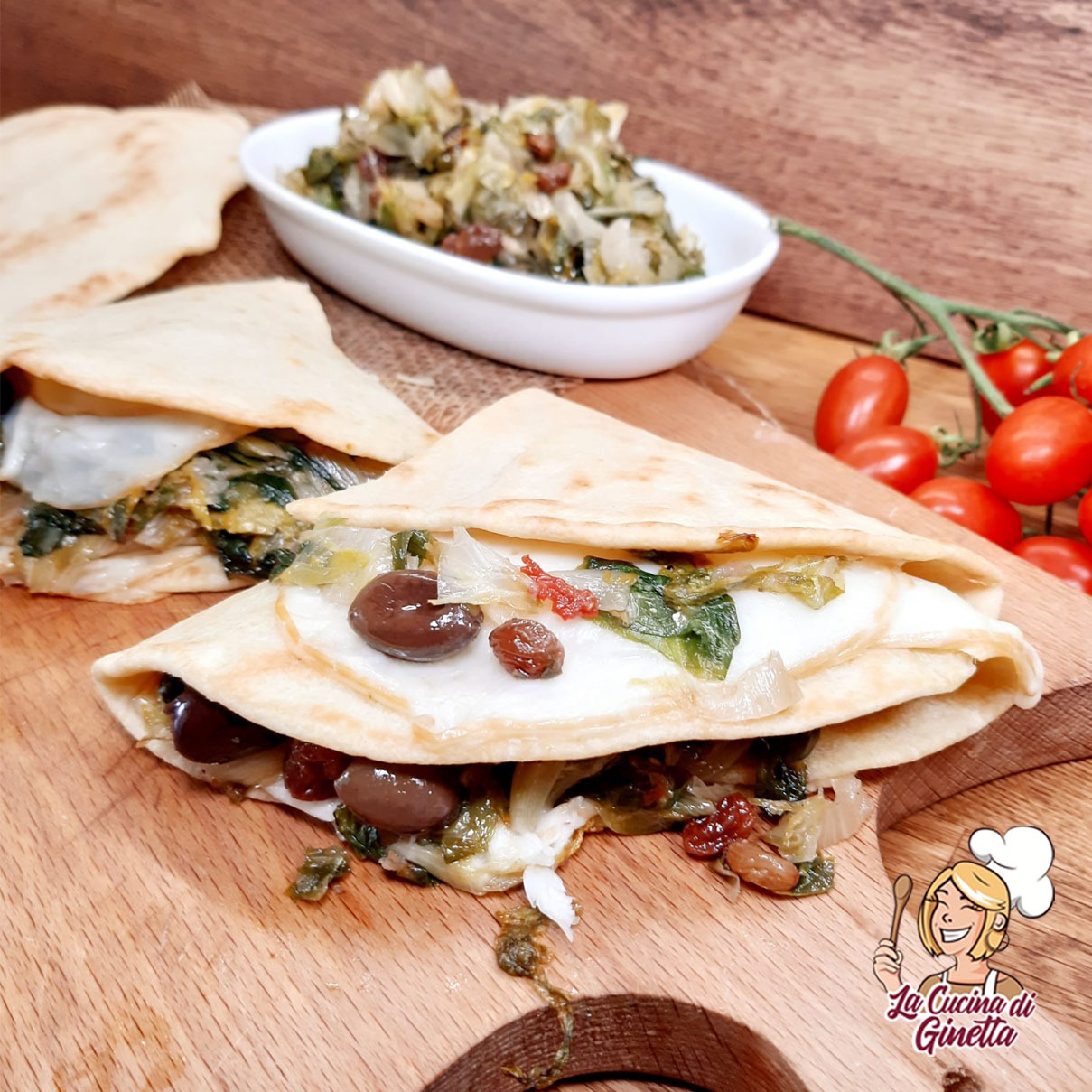 PIADINE ALL'OLIO EVO FARCITE CON SCAROLA