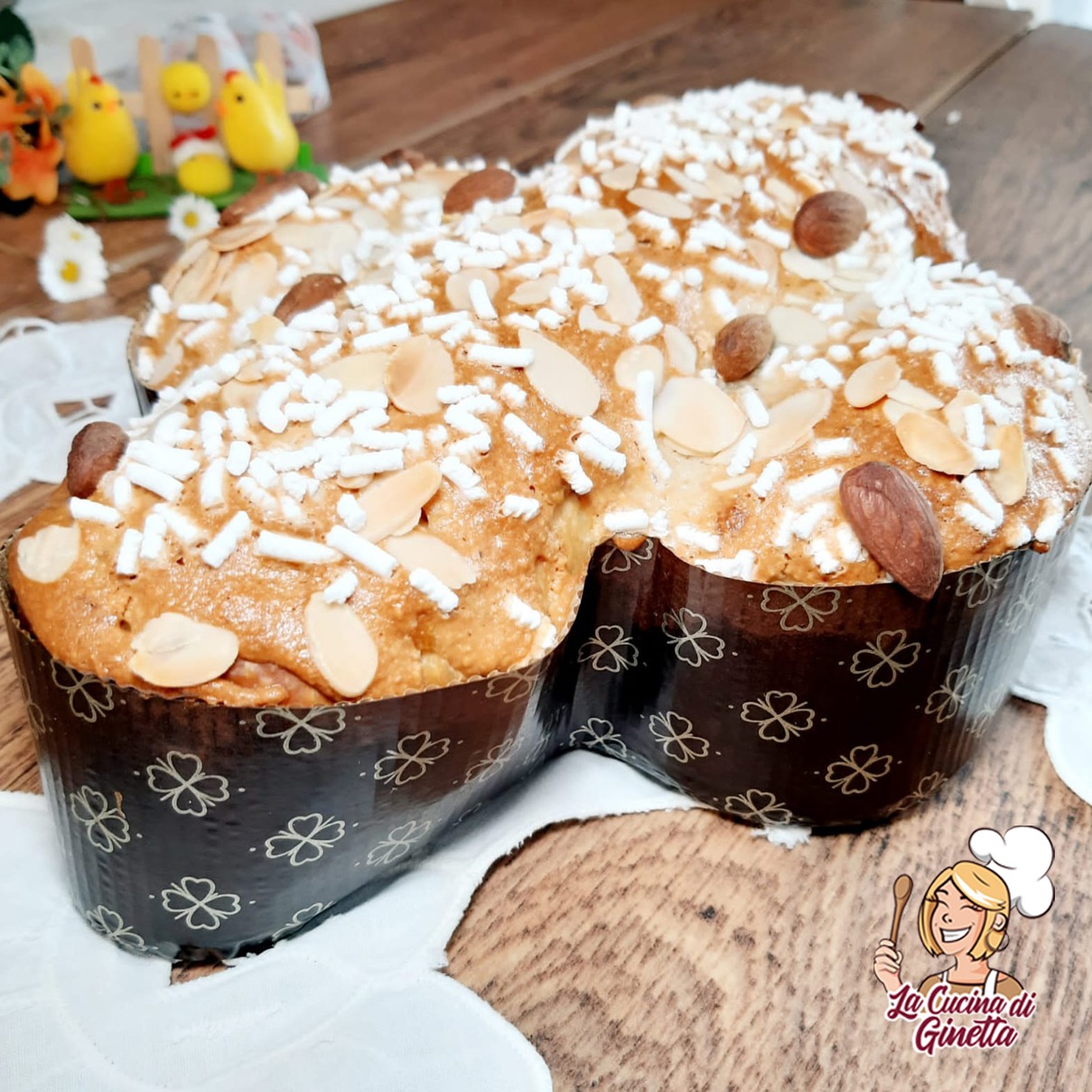 colomba brioche con arance candite