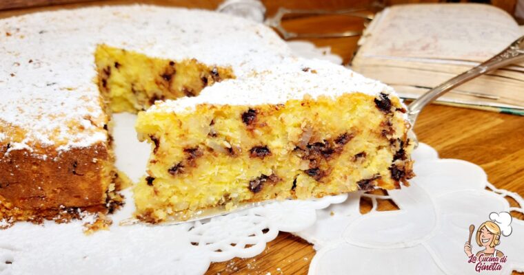 TORTA DI RISO CON COCCO E CIOCCOLATO