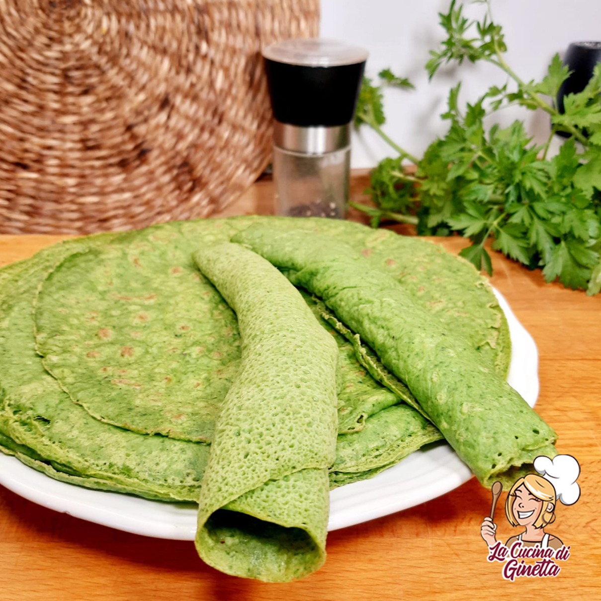 crepes verdi agli spinaci