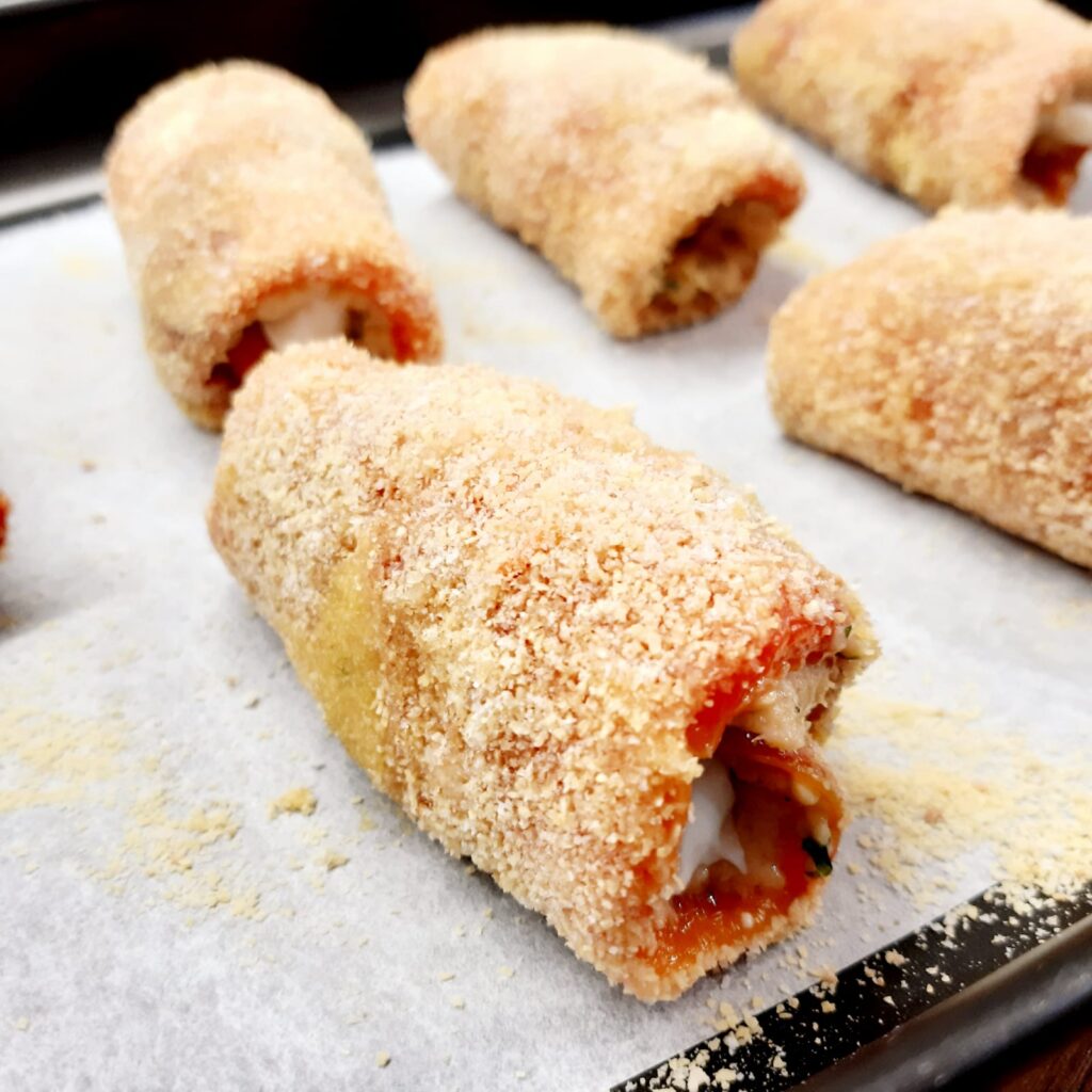 involtini di peperoni con tonno e mozzarella