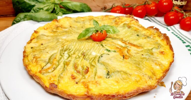 FRITTATA DI FIORI DI ZUCCA FARCITA