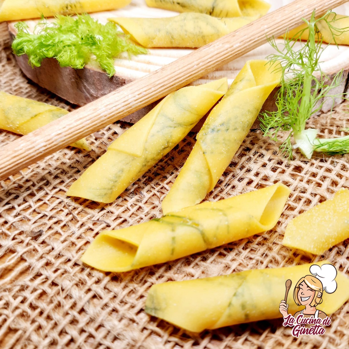 PENNE ALL'UOVO CON BARBA DI FINOCCHI