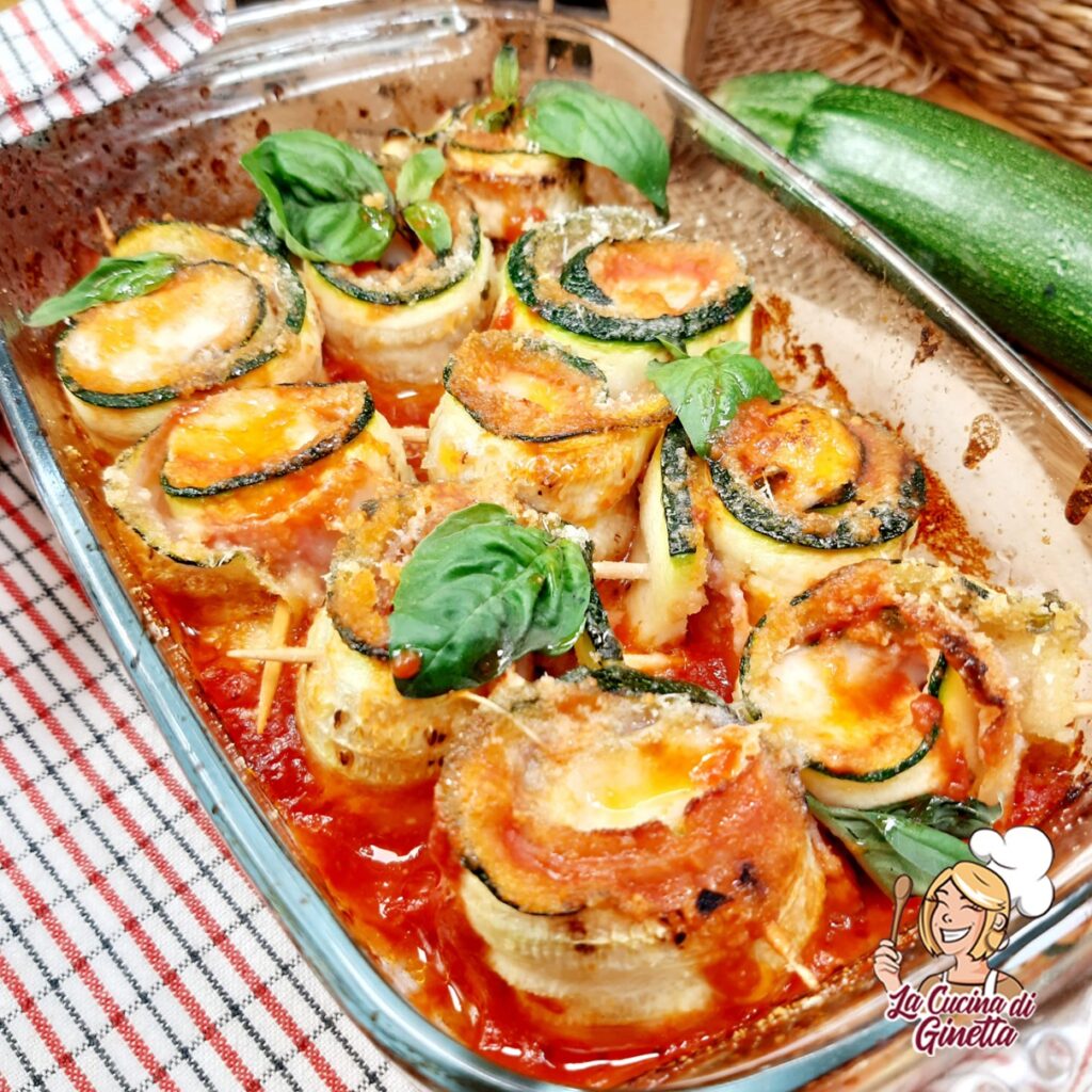 involtini di zucchine in umido