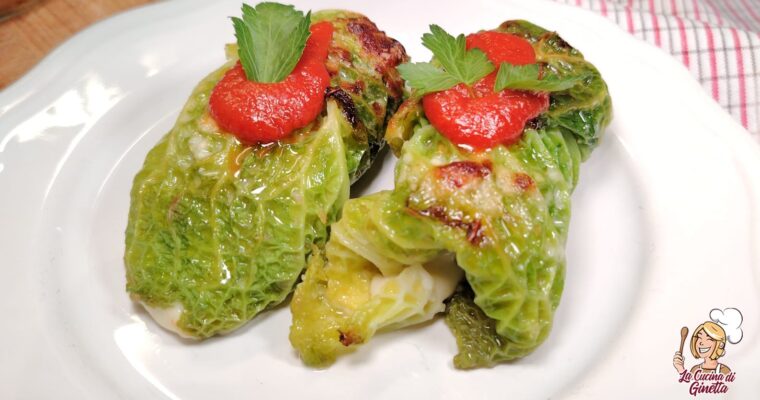 INVOLTINI DI VERZA RIPIENI CON GOLOSO PURÈ