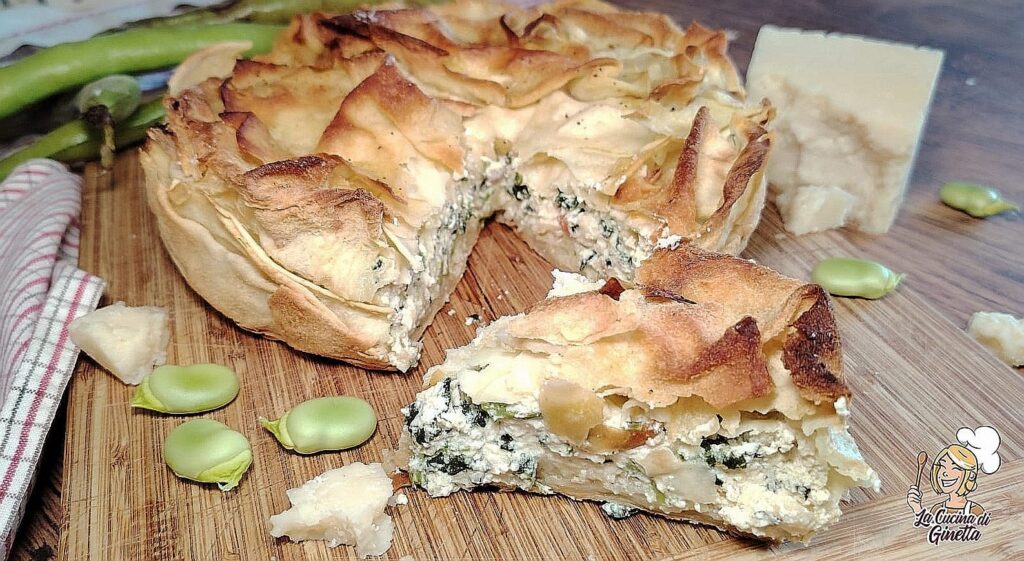 torta rustica con pane carasau