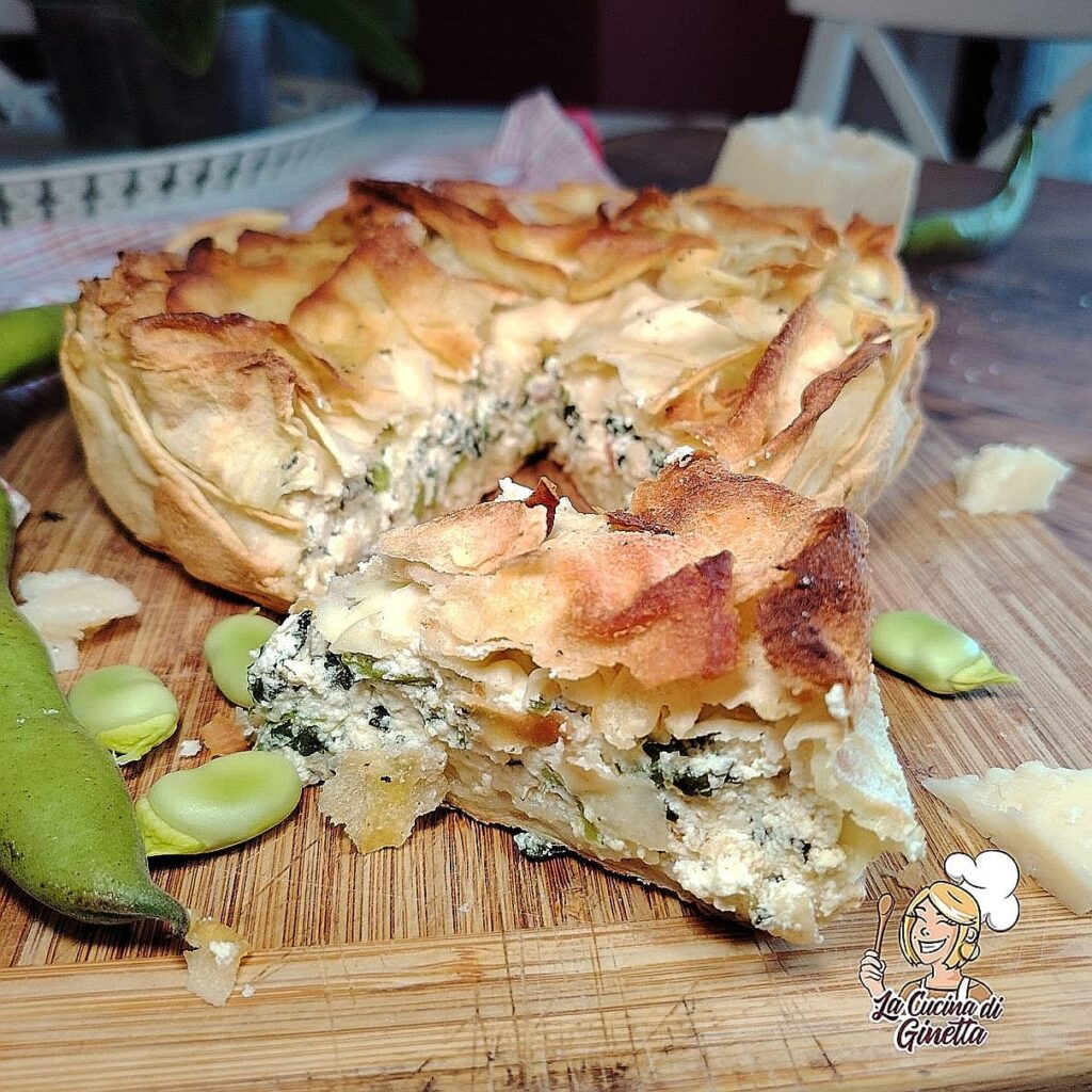 torta rustica con pane carasau