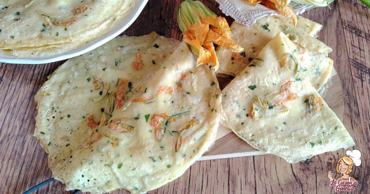 CREPES CON FIORI DI ZUCCA