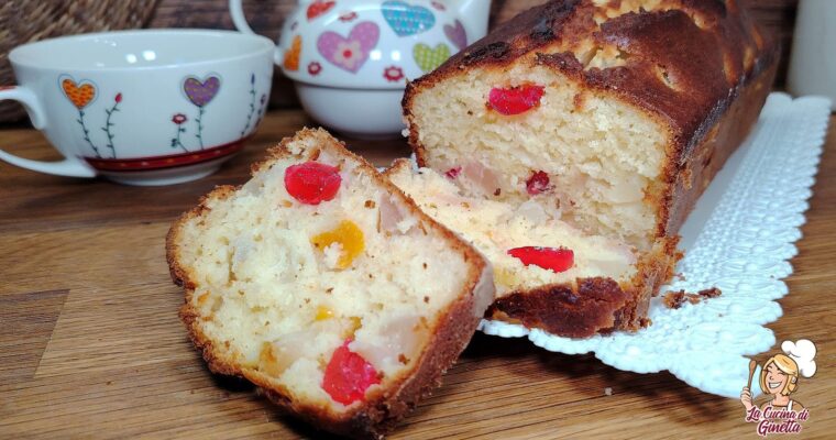 PLUMCAKE CON COCCO E MACEDONIA DI FRUTTA