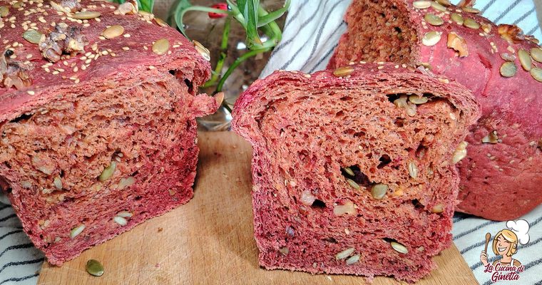 PANBAULETTO MULTICEREALE ALLA BARBABIETOLA CON SEMI E NOCI